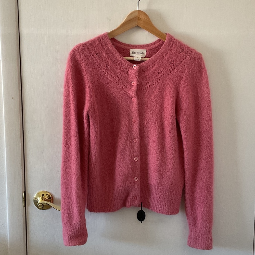 Pink Women's Cardigan Sweater